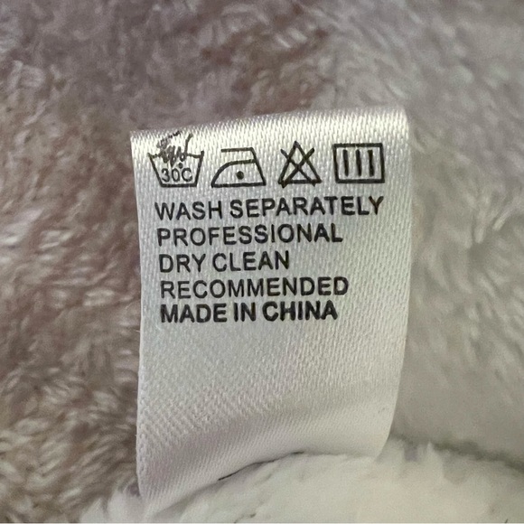 Teddy Bear Jacket Buffalo Plaid With Faux Flap Pocket Teddy Tan and White - Picture 7 of 9